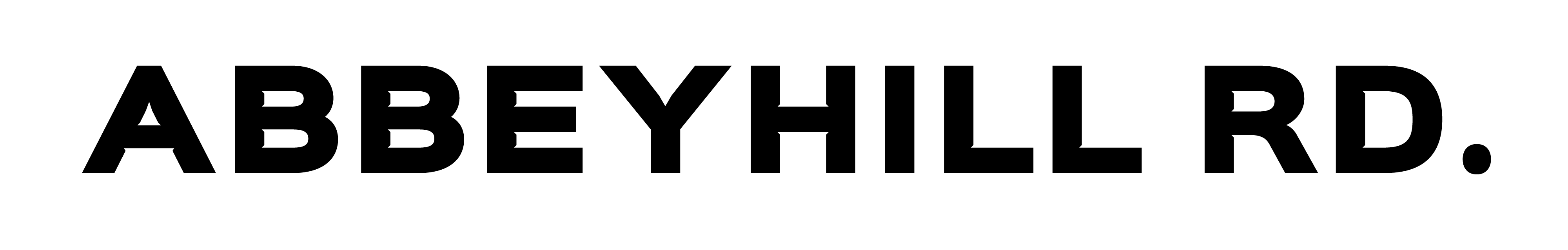 Abbeyhill Rd. Typeface Logo